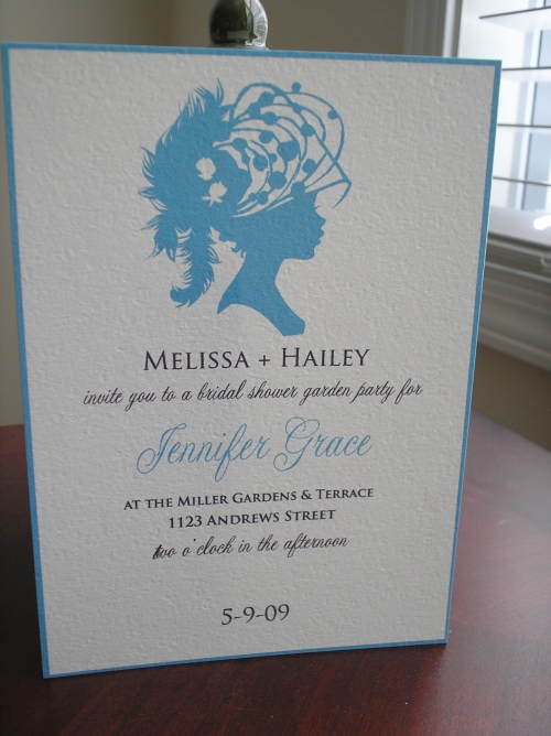 I love this new bridal shower invitation from People St Clair